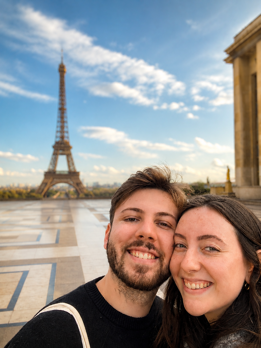 Vitória e Victor em Paris